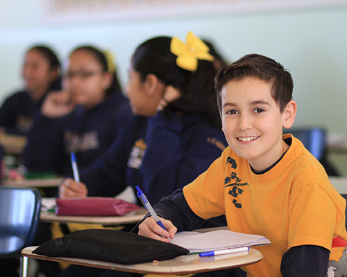 Alumnos de secundaria en actividades